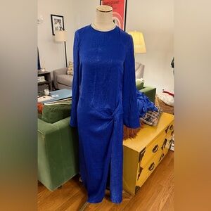 ASOS Elegant Blue high-slit Dress